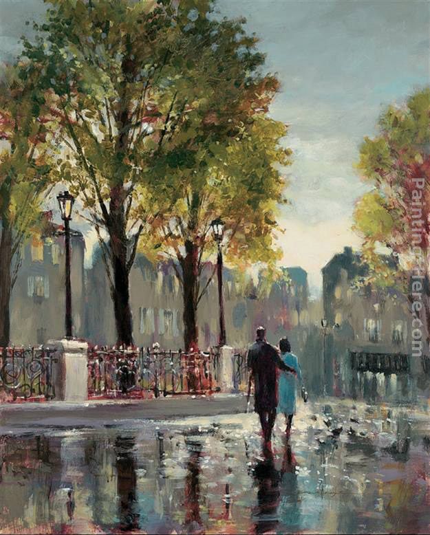 Boulevard Walk painting - Brent Heighton Boulevard Walk art painting